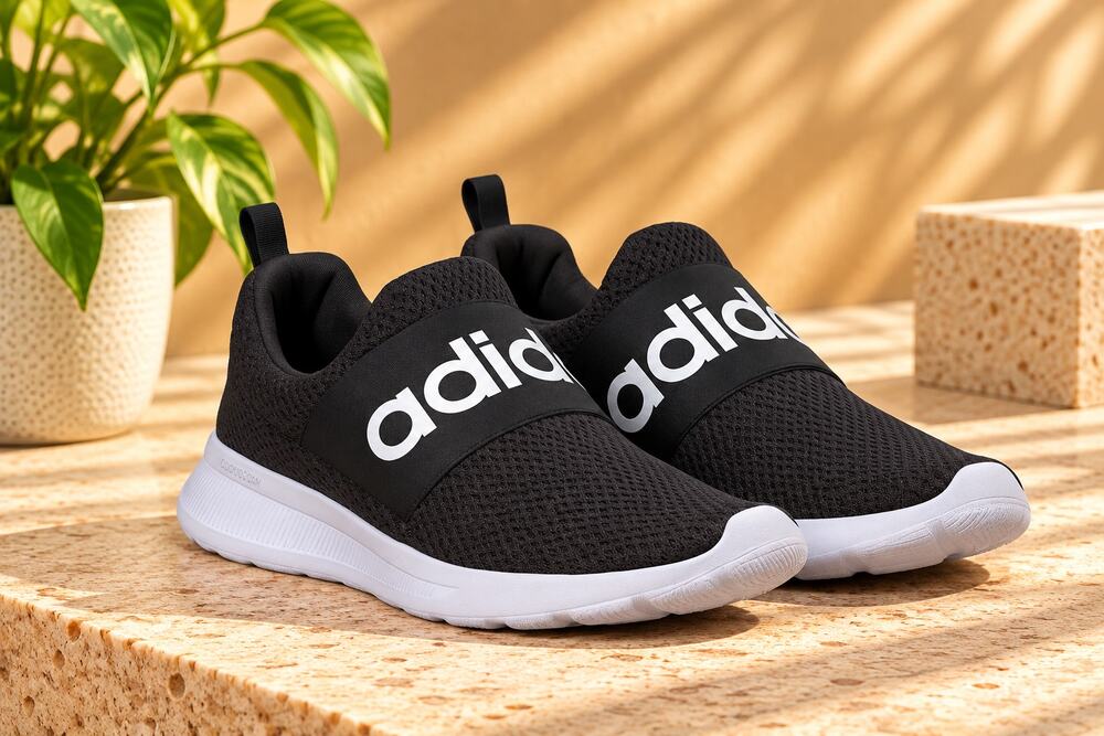 NWT adidas Men's Lite Racer Adapt 4.0 Shoes Black White Size 10 (DB)